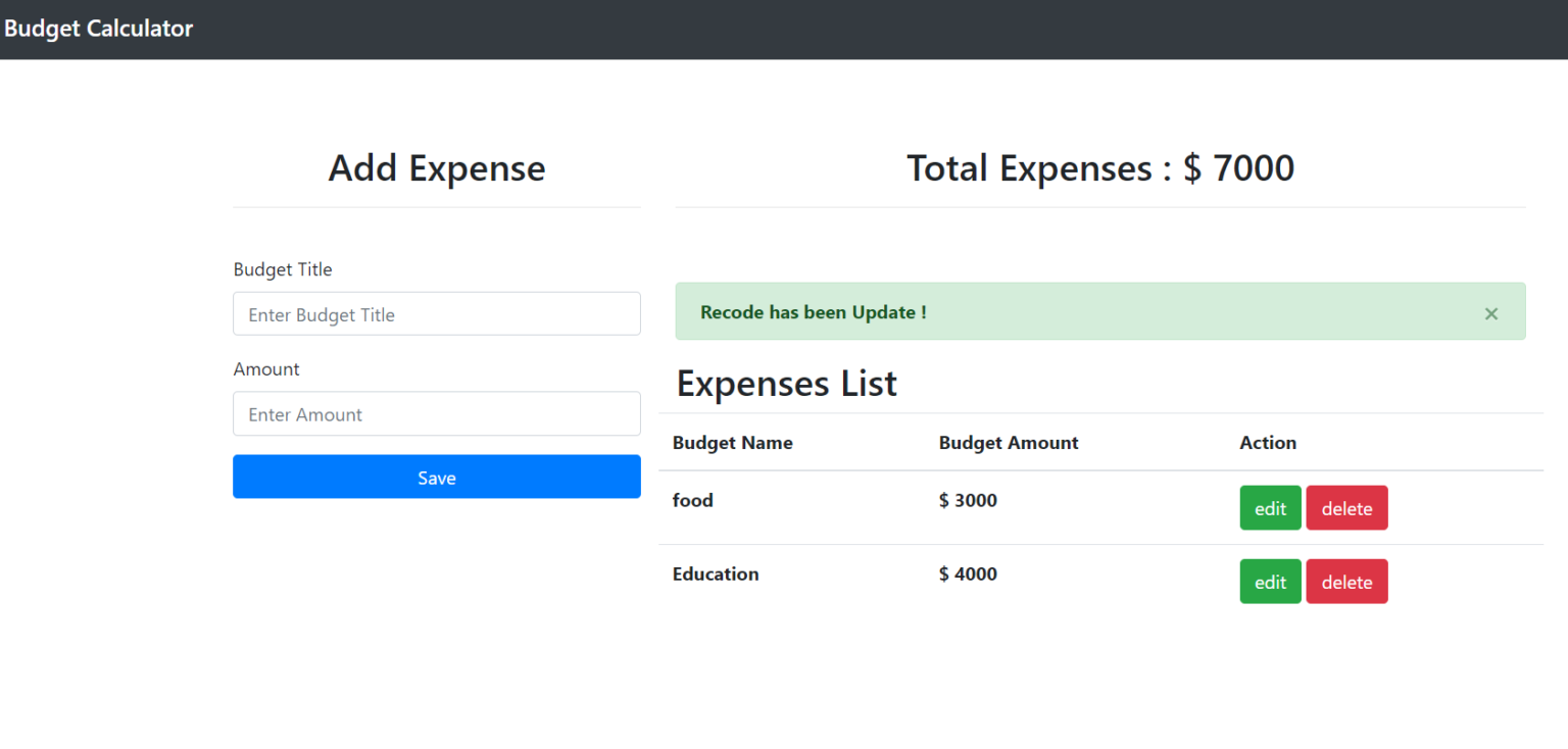 Budget Management In PHP With Source Code_CodeProjectz