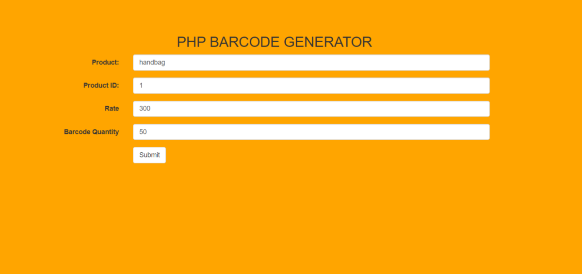 Barcode Generator In PHP With Source Code