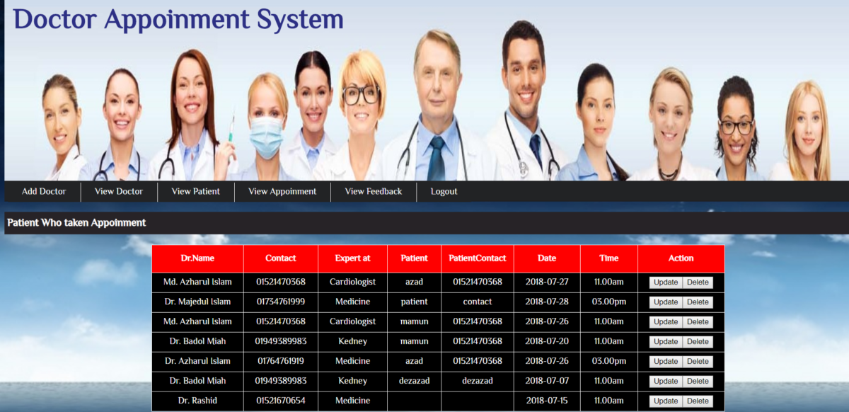 Doctor Appointment System In PHP With Source Code