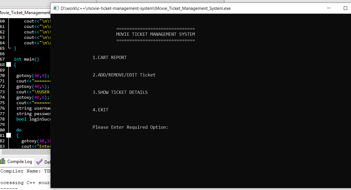 Movie Ticket Management System In C++ With Source Code