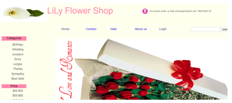 Online Flower Shop IN PHP, CSS, Js, AND MYSQL _CodeProjectz