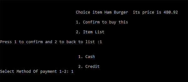 Fast Food Ordering System In C++ With Source Code