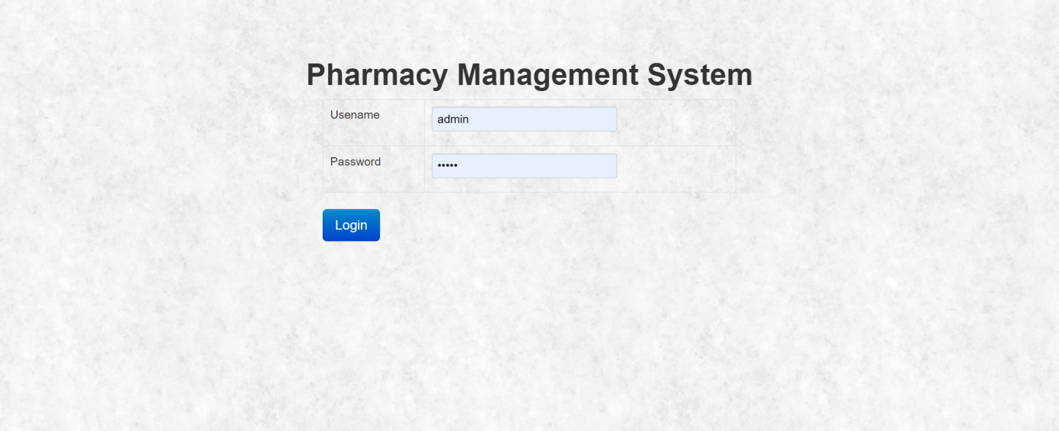 Pharmacy Management System In PHP With Source Code