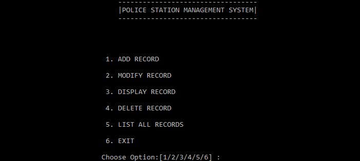 Police Station Management System In C++ With Source Code