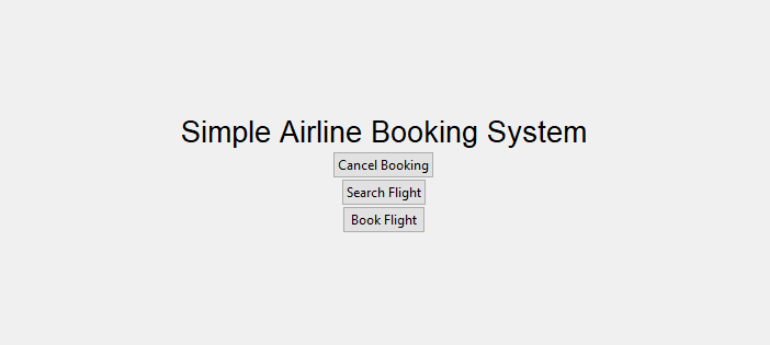 Simple Airline Booking System In PYTHON With Source Code