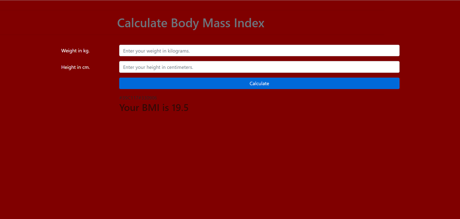 Simple BMI Calculator In PHP With Source Code
