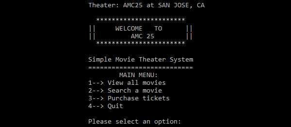 Simple Movie Theater System In C++ With Source Code