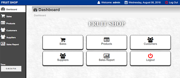 Fruit Shop Management System In PHP With Source Code
