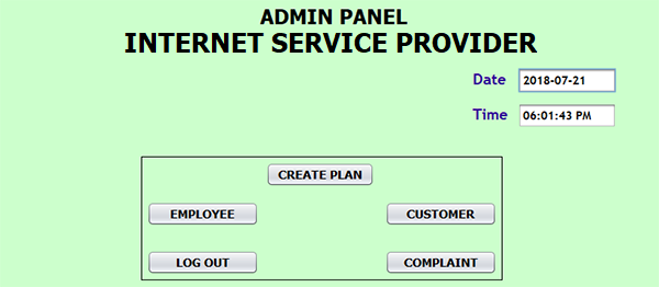 Internet Service Provider In Java With Source Code