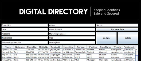 Phone Directory System In JAVA With Source Code