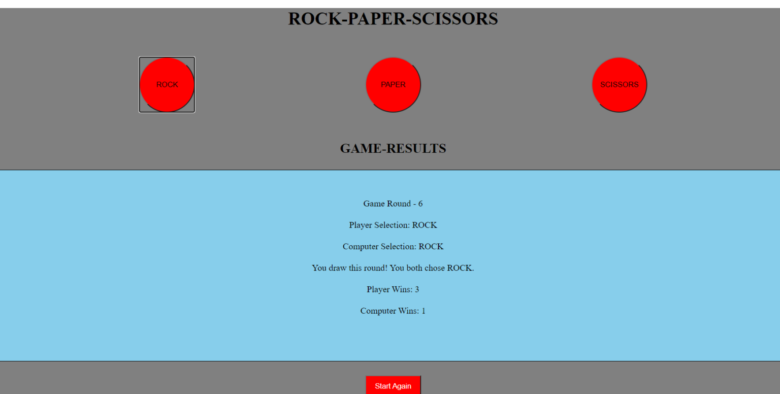 RPS game In Javascript With source Code