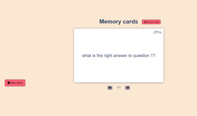Memory Cards In JavaScript With Source Code